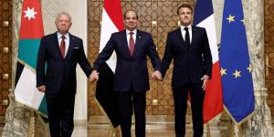 ماكرون والسيسي وعبد الله الثاني: حكم غزة ينبغي أن يكون للسلطة الفلسطينية - خبر صح